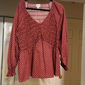 Ava & viv smocked top 1x